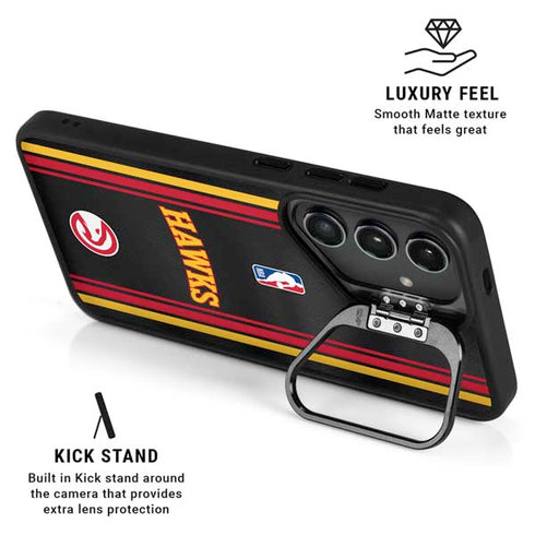 NBA Atlanta Hawks Jersey Galaxy S25 Ultra Kickstand Case